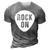 Funny Guitarist Guitar Pick Rock On Music Band 3D Print Casual Tshirt Grey