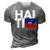 Haiti Flag Haiti Nationalist Haitian 3D Print Casual Tshirt Grey