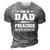 Im A Dad And A Preacher Nothing Scares Me Men 3D Print Casual Tshirt Grey