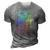Just A Girl Who Loves Tigers Retro Vintage Rainbow Graphic 3D Print Casual Tshirt Grey