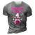 Kids 4 Years Old This Is How I Roll 4Th Bowling Girls Birthday 3D Print Casual Tshirt Grey