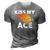 Kiss My Ace Volleyball Team For Men & Women 3D Print Casual Tshirt Grey