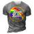 Love Is Love Rainbow Lgbt Gay Lesbian Pride 3D Print Casual Tshirt Grey