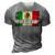 Mens Best Mexican Dad Ever Mexican Flag Pride Fathers Day Gift V2 3D Print Casual Tshirt Grey