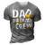 Mens Construction Dad Birthday Crew Party Worker Dad 3D Print Casual Tshirt Grey
