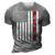 Mens Fathers Day Best Dad Ever Usa American Flag 3D Print Casual Tshirt Grey
