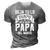 Mens Mexican Mejor Papa Dia Del Padre Camisas Fathers Day 3D Print Casual Tshirt Grey