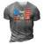Mens Pitbull Dad American Pit Bull Dog Us Flag 4Th Of July 3D Print Casual Tshirt Grey