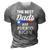 Mens The Best Dads Are Puerto Rican Puerto Rico 3D Print Casual Tshirt Grey