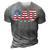 Mens Vintage Dad Fathers Day American Flag Usa Dad 4Th Of July 3D Print Casual Tshirt Grey
