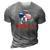 Merica Bernese Mountain Dog American Flag 4Th Of July 3D Print Casual Tshirt Grey