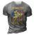 Motorcycle Let Dirt Fly And Freedom Ring Independence Day 3D Print Casual Tshirt Grey