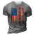 Pappy Gift America Flag Gift For Men Fathers Day Funny 3D Print Casual Tshirt Grey