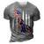 Patriotic 4Th Of July Weiner Dachshund Dog Freedom 3D Print Casual Tshirt Grey
