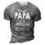 Proud Papa Of Official Teenager - 13Th Birthday Gift 3D Print Casual Tshirt Grey