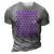 Purple And White Polka Dots 3D Print Casual Tshirt Grey
