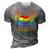 Rainbow Heart Skeleton Love Is Love Lgbt Gay Lesbian Pride 3D Print Casual Tshirt Grey