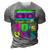 Retro Aesthetic Costume Party Outfit - 90S Vibe 3D Print Casual Tshirt Grey