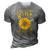 Sister Of The Birthday Girl Sunflower Family Matching Party 3D Print Casual Tshirt Grey