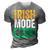St Patricks Day Beer Drinking Ireland - Irish Mode On 3D Print Casual Tshirt Grey