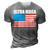 Ultra Maga Us Flag 3D Print Casual Tshirt Grey