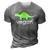 Vegan Dinosaur Green Save Wildlife 3D Print Casual Tshirt Grey