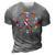 World Country Flags Unity Peace 3D Print Casual Tshirt Grey