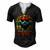 Awesome Dads Have Tattoos And Beards Vintage Fathers Day V3 Men's Henley T-Shirt Black