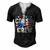 Cousin Crew 4Th Of July Patriotic American Family Matching Men's Henley T-Shirt Black