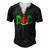 Dad Watermelon Fathers Day Men's Henley T-Shirt Black