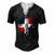 Dominican Flag Dominican Republic Men's Henley T-Shirt Black