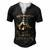Father Grandpa My Daughter Will Never Be Too Old To Be Daddys Little Girl 61 Family Dad Men's Henley Button-Down 3D Print T-shirt Black