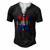 Fourth Of July 4Th Of July Red White And Boozy Men's Henley T-Shirt Black