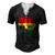 Ghana Ghanaian Africa Map Flag Pride Football Soccer Jersey Men's Henley T-Shirt Black
