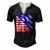 Houston I Have A Drinking Problem 4Th Of July Men's Henley T-Shirt Black