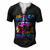 Level 50 Unlocked Awesome Since 1972 50Th Birthday Gaming Men's Henley T-Shirt Black