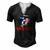 Merica Bernese Mountain Dog American Flag 4Th Of July Men's Henley T-Shirt Black