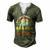 Awesome Dads Have Beards And Tattoo Men's Henley T-Shirt Green