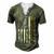 Best Bonus Dad Ever With Us American Flag Men's Henley Button-Down 3D Print T-shirt Green