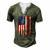Best Papaw Ever Us Flag Patriotic 4Th Of July American Flag Men's Henley T-Shirt Green