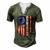 Betsy Ross Flag 1776 Not Offended Vintage American Flag Usa Men's Henley T-Shirt Green