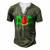 Dad Watermelon Fathers Day Men's Henley T-Shirt Green