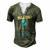 Daddio Of The Patio Fathers Day Bbq Grill Dad Men's Henley T-Shirt Green