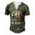 Mens For Fathers Day Tee Fishing Reel Cool Father Men's Henley T-Shirt Green