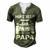 Hirejeep Dont Care Papa T-Shirt Fathers Day Gift Men's Henley Button-Down 3D Print T-shirt Green
