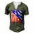 Houston I Have A Drinking Problem 4Th Of July Men's Henley T-Shirt Green
