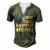 Mens Husband Daddy Protector Hero Fathers Day Men's Henley T-Shirt Green