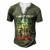 I Went From Dada To Daddy To Dad To Bruh Funny Fathers Day Men's Henley Button-Down 3D Print T-shirt Green