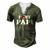I Love My Papi With Heart Fathers Day Wear For Kids Boy Girl Men's Henley T-Shirt Green