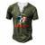 Merica Bernese Mountain Dog American Flag 4Th Of July Men's Henley T-Shirt Green